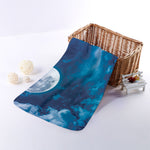 Night Sky And Moonlight Print Towel
