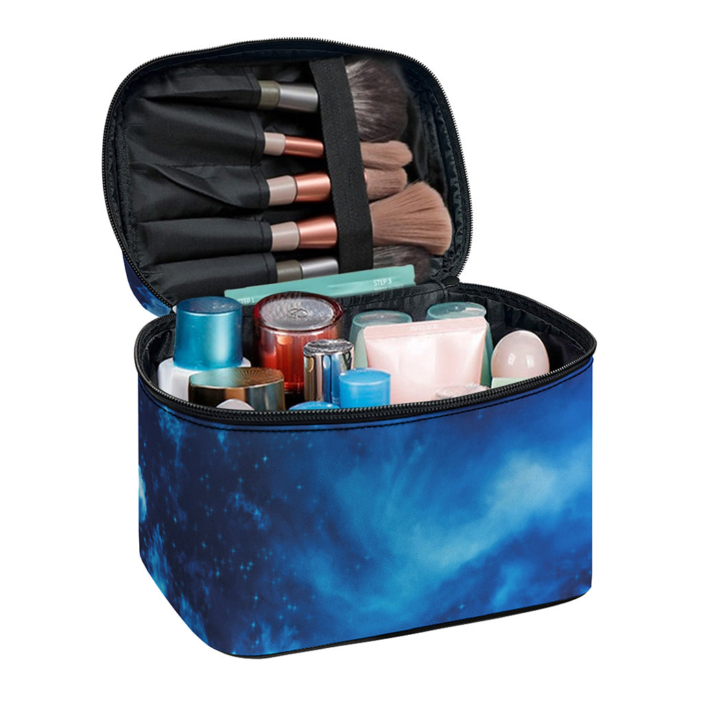 Night Sky And Moonlight Print Travel Makeup Bag