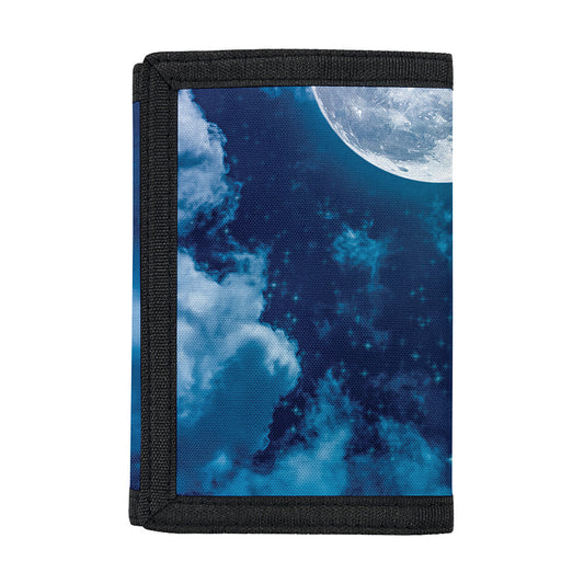 Night Sky And Moonlight Print Trifold Wallet