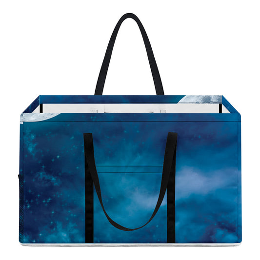 Night Sky And Moonlight Print Utility Tote Bag