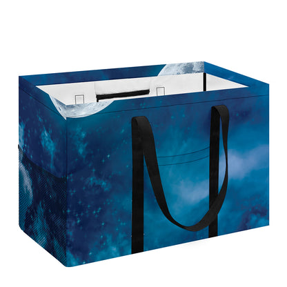 Night Sky And Moonlight Print Utility Tote Bag