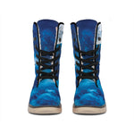 Night Sky And Moonlight Print Winter Boots