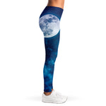 Night Sky And Moonlight Print Women's Leggings