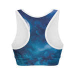 Night Sky And Moonlight Print Women's Sports Bra