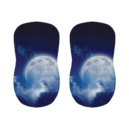 Night Sky Full Moon Print Bar Stool Covers