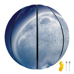 Night Sky Full Moon Print Basketball