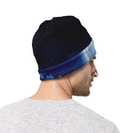 Night Sky Full Moon Print Beanie