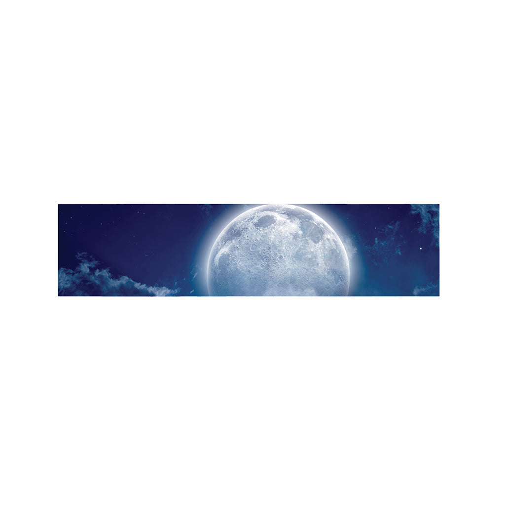 Night Sky Full Moon Print Bed Runner