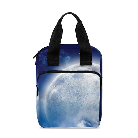 Night Sky Full Moon Print Bible Tote Bag