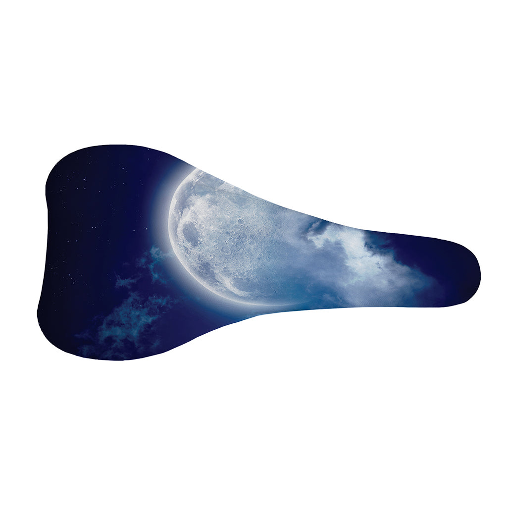 Night Sky Full Moon Print Bicycle Seat Cover
