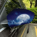 Night Sky Full Moon Print Car Side Mirror Covers