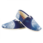 Night Sky Full Moon Print Casual Shoes