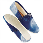 Night Sky Full Moon Print Casual Shoes