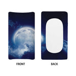 Night Sky Full Moon Print Changing Pad Cover
