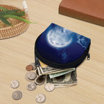 Night Sky Full Moon Print Coin Purse