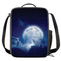 Night Sky Full Moon Print Crossbody Lunch Bag