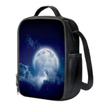 Night Sky Full Moon Print Crossbody Lunch Bag