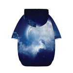 Night Sky Full Moon Print Dog Zip Up Hoodie