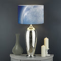 Night Sky Full Moon Print Drum Lamp Shade