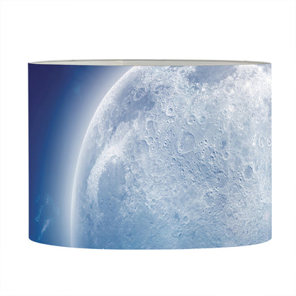 Night Sky Full Moon Print Drum Lamp Shade