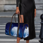 Night Sky Full Moon Print Duffle Bag