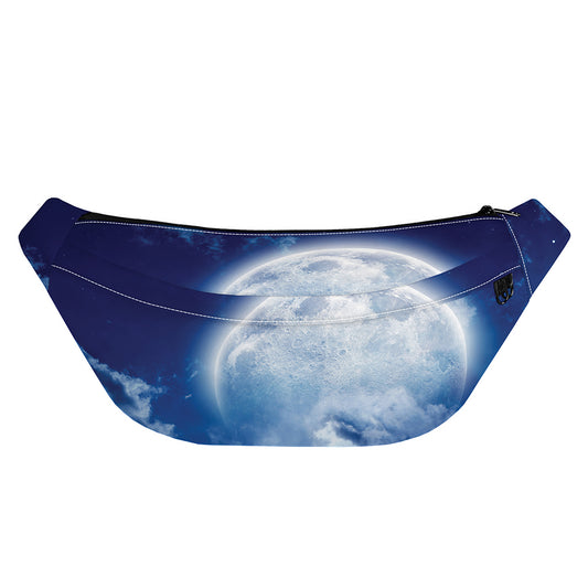 Night Sky Full Moon Print Fanny Pack