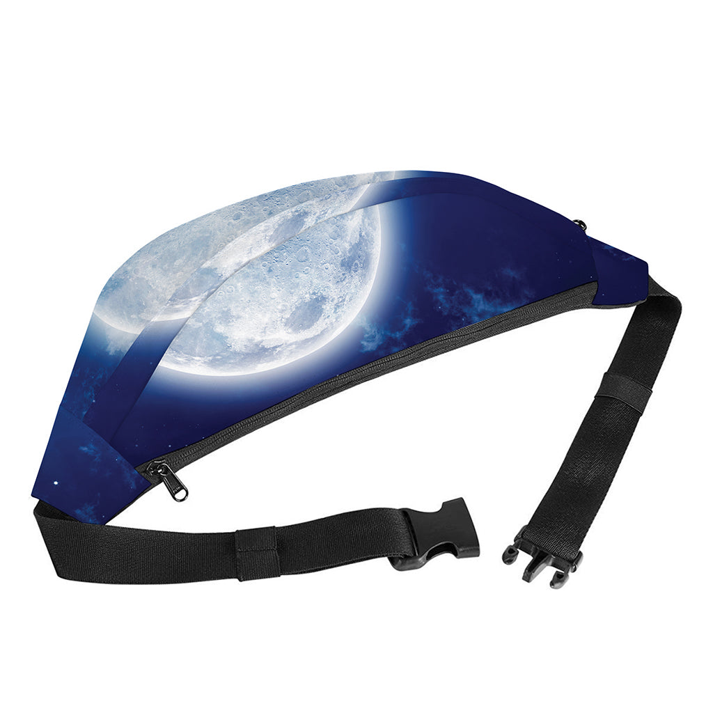 Night Sky Full Moon Print Fanny Pack