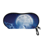 Night Sky Full Moon Print Glasses Case