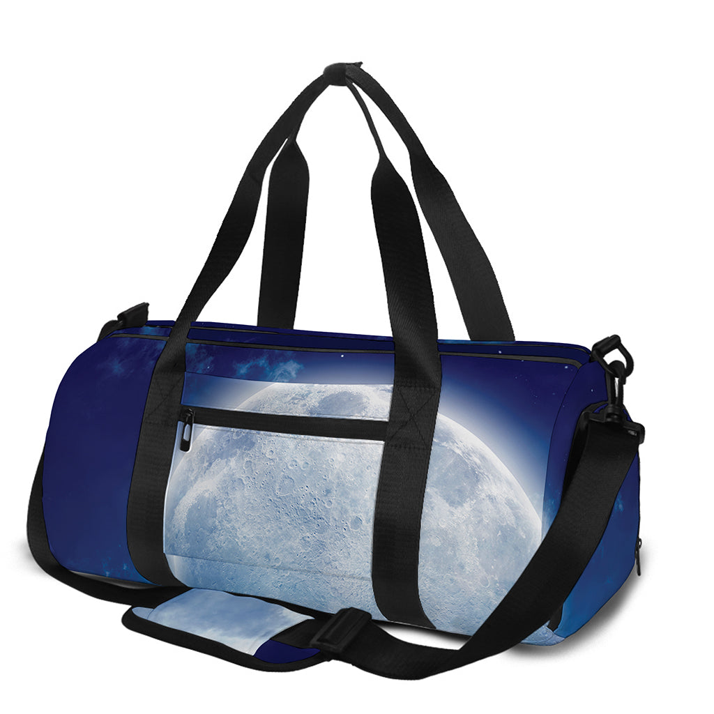 Night Sky Full Moon Print Gym Bag