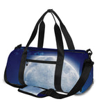 Night Sky Full Moon Print Gym Bag