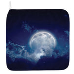 Night Sky Full Moon Print Hand Towel