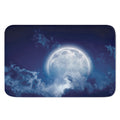 Night Sky Full Moon Print Indoor Door Mat