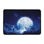 Night Sky Full Moon Print Kitchen Mat