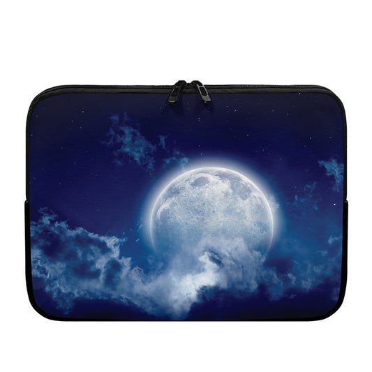 Night Sky Full Moon Print Laptop Sleeve