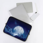 Night Sky Full Moon Print Laptop Sleeve