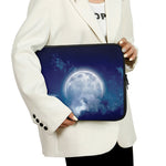 Night Sky Full Moon Print Laptop Sleeve