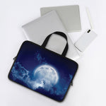 Night Sky Full Moon Print Laptop Sleeve With Handle