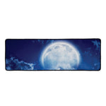 Night Sky Full Moon Print Long Kitchen Mat