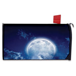 Night Sky Full Moon Print Mailbox Cover