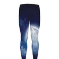 Night Sky Full Moon Print Men's Leggings