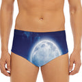 Night Sky Full Moon Print Men's Triangle Swim Briefs