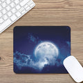 Night Sky Full Moon Print Mouse Pad