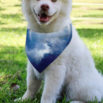 Night Sky Full Moon Print Over The Collar Dog Bandana