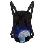 Night Sky Full Moon Print Pet Carrier Backpack