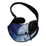 Night Sky Full Moon Print Pet Sling Carrier