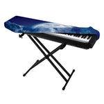 Night Sky Full Moon Print Piano Keyboard Cover
