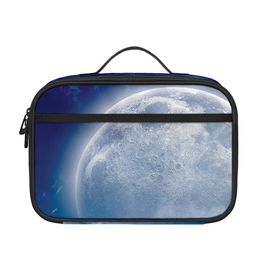 Night Sky Full Moon Print Portable Lunch Bag