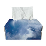 Night Sky Full Moon Print Rectangle Tissue Box Cover