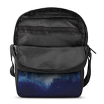 Night Sky Full Moon Print Rectangular Crossbody Bag