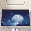 Night Sky Full Moon Print Rubber Doormat